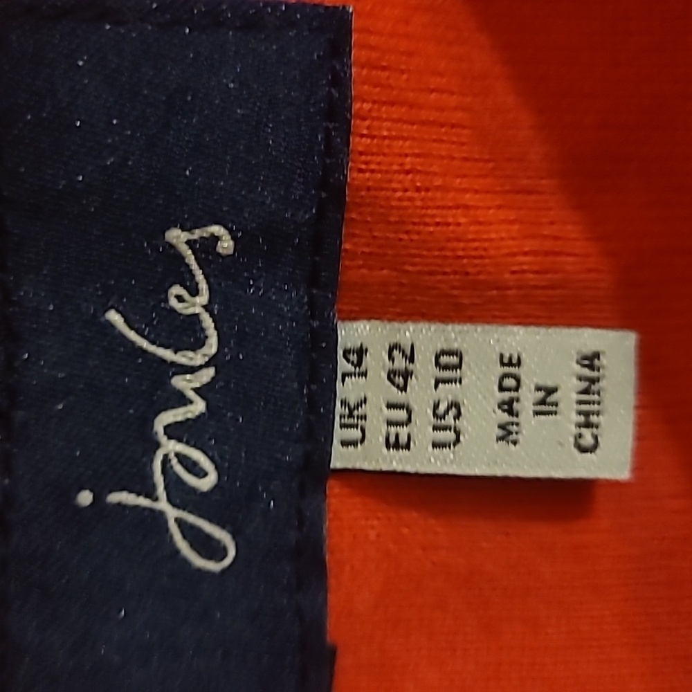 Joules Riviera Dress Red Floral Short Sleeve Pullover US Size 10 - Picture 5 of 7